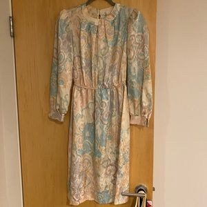 Vintage watercolor dress